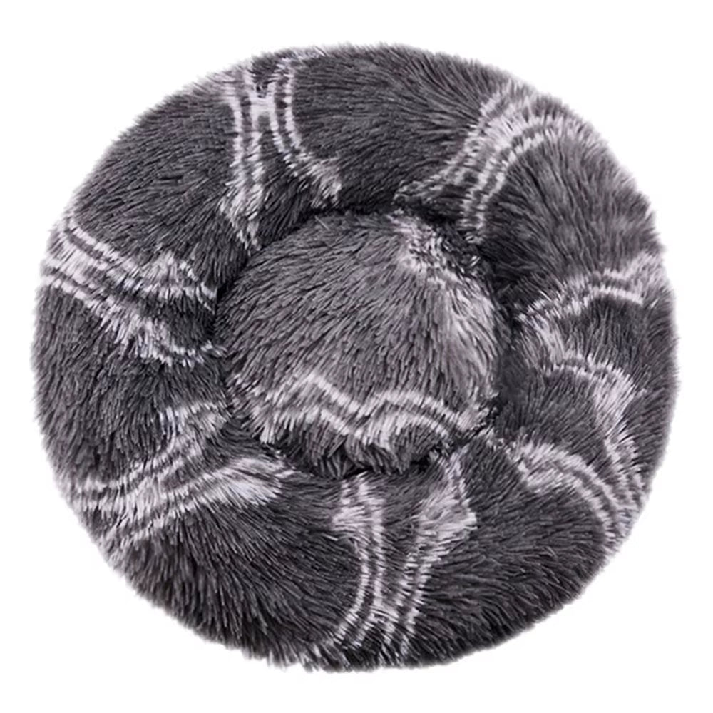 Plush Warm round Large Dog Bed Winter Soft Puppy House Medium Cat Sofa Sleeping Bed Elastic Small Dog Kennel Nest Accessories