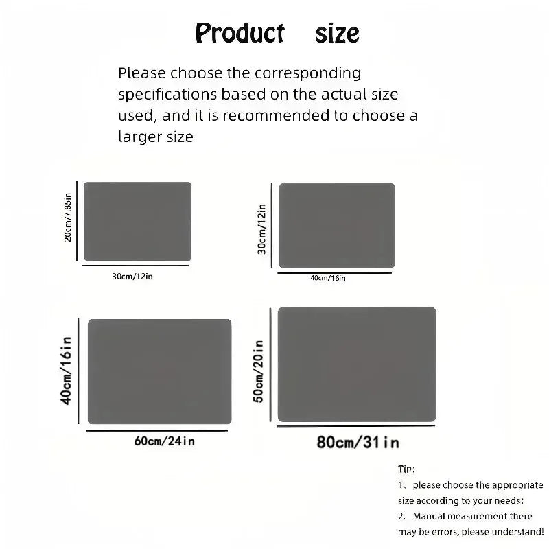 Minimalist Pet Feeding Mat for Pets Dirt-Resistant Scratch-Proof Spill-Proof Solid Color Single Paw Print Non-Slip Table Mat