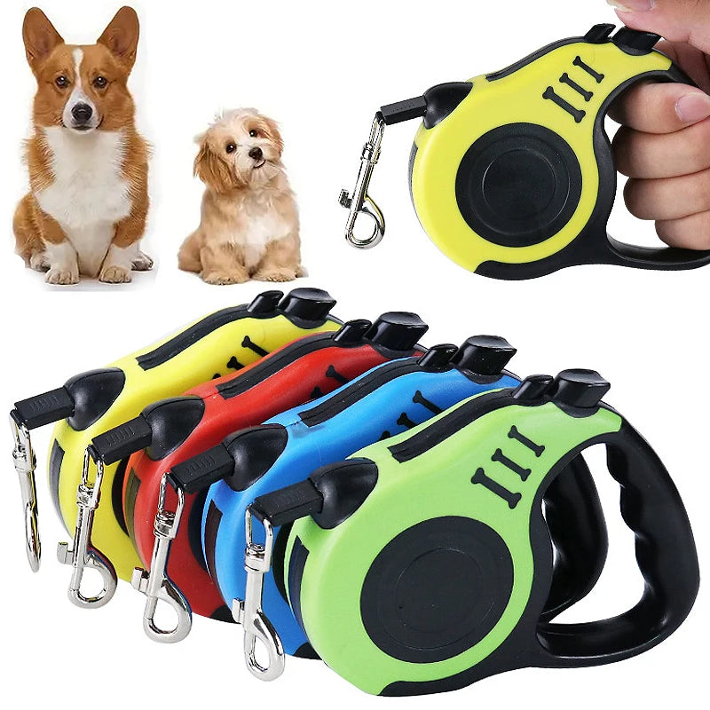 3 Meters 5 Meters Retractable Dog Leash Pet Leash Traction Rope Belt Automatic Flexible Leash for Small Medium Large Dog Product